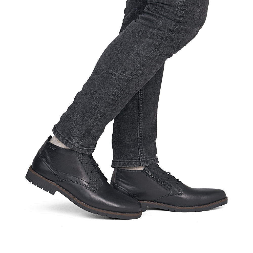 Ghete Barbati Piele Naturala Rieker RIEK 13902 - Rieker - pantofia.ro
