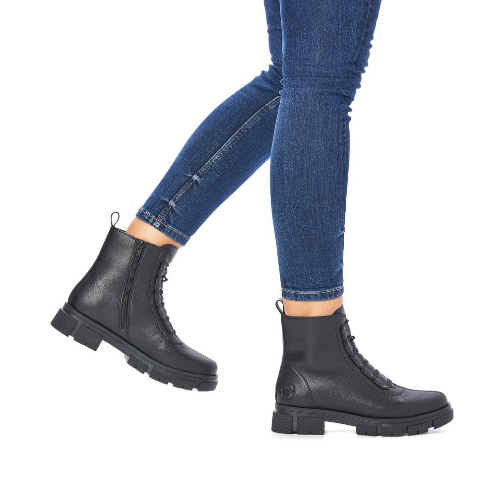 Ghete Dama Piele Naturala Rieker RIEK Y7150 - Rieker - pantofia.ro