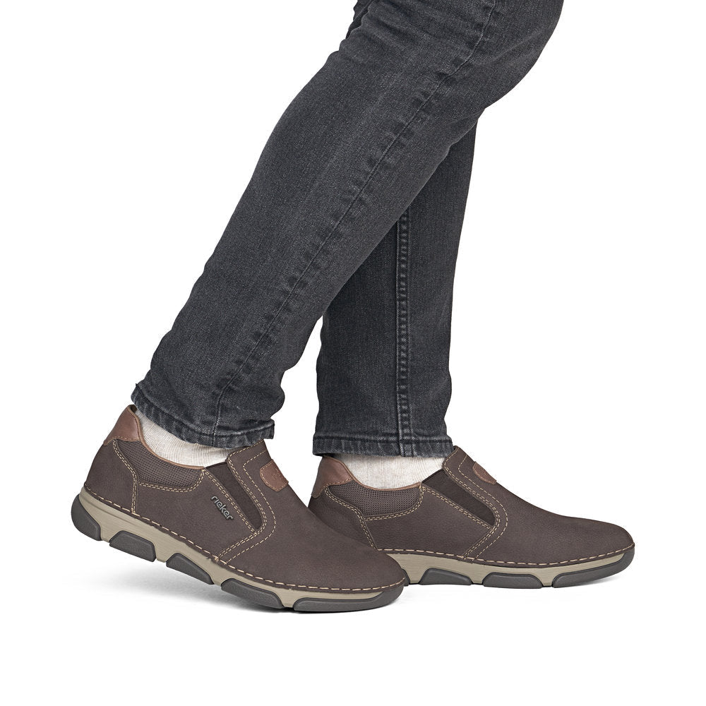 Pantofi Barbati Piele Naturala Rieker RIEK 15951 - Rieker - pantofia.ro