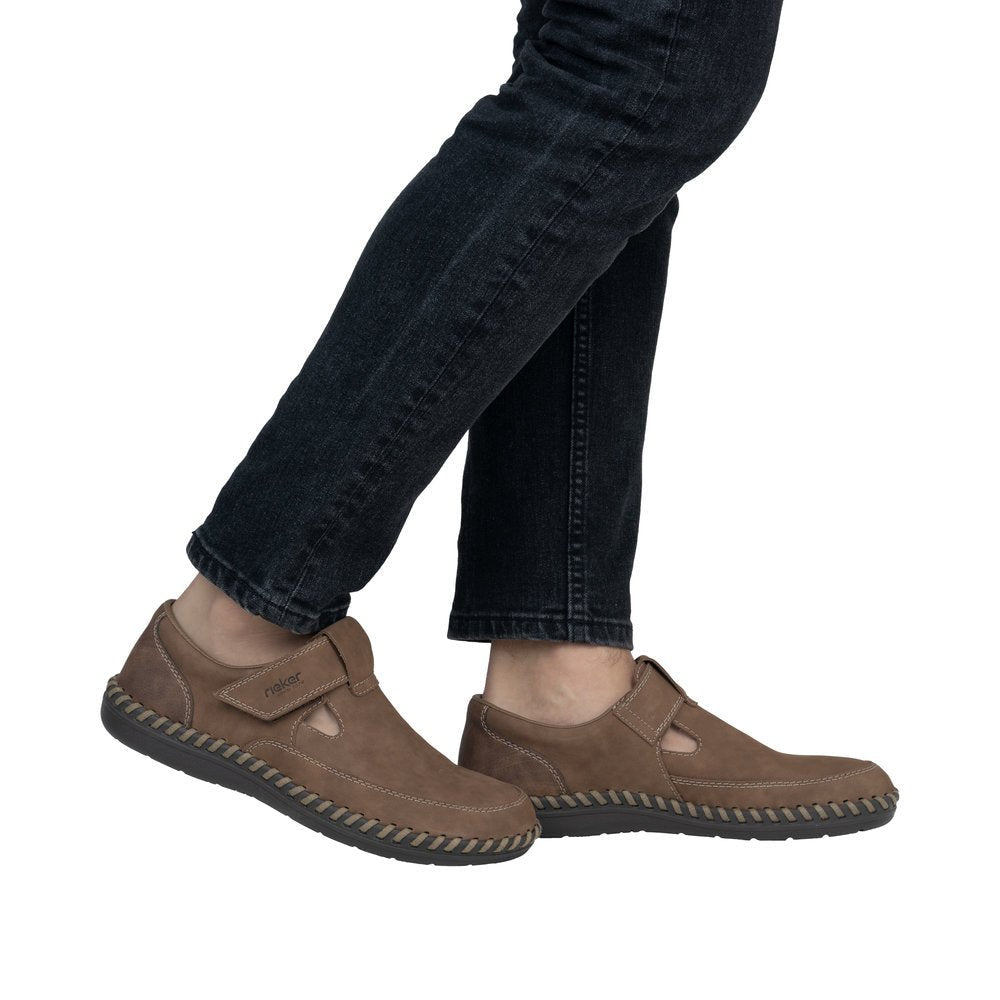 Pantofi Barbati Piele Naturala Rieker RIEK B2452 - Rieker - amely.ro