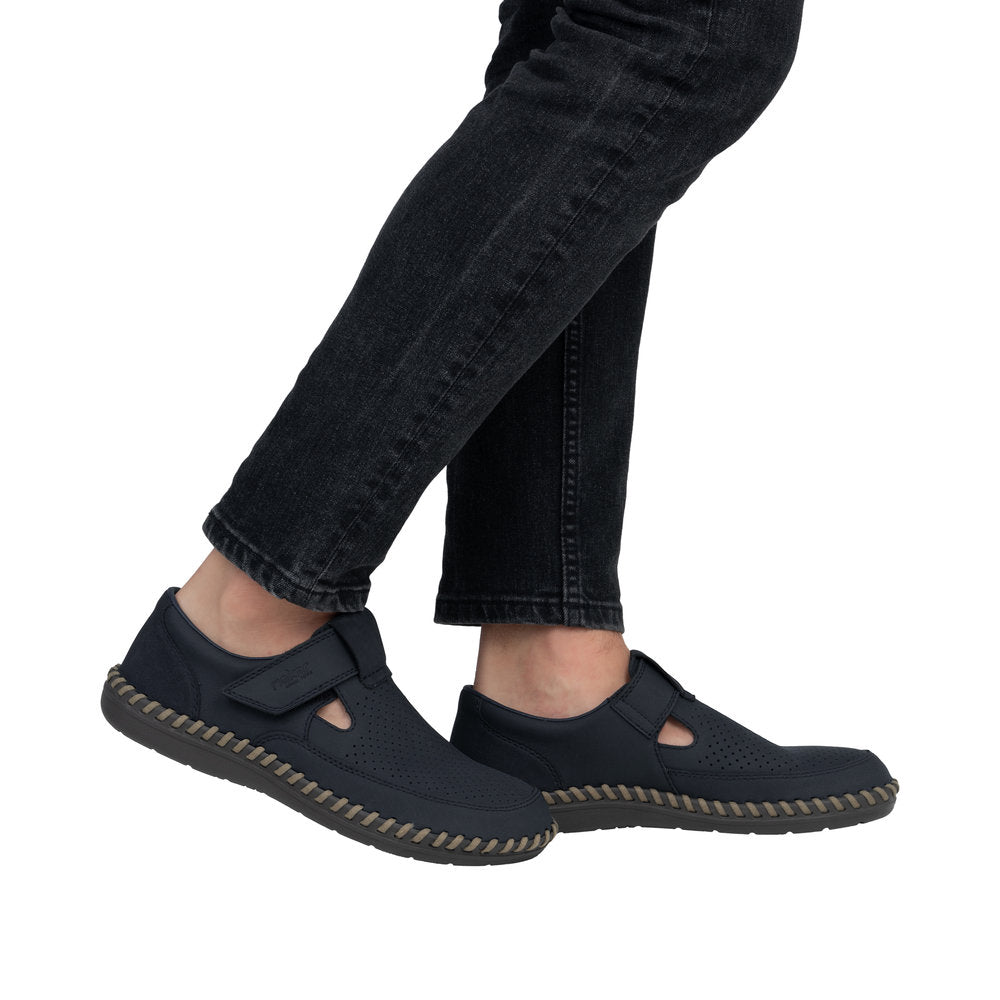 Pantofi Barbati Piele Naturala Rieker RIEK B2453 - Rieker - amely.ro