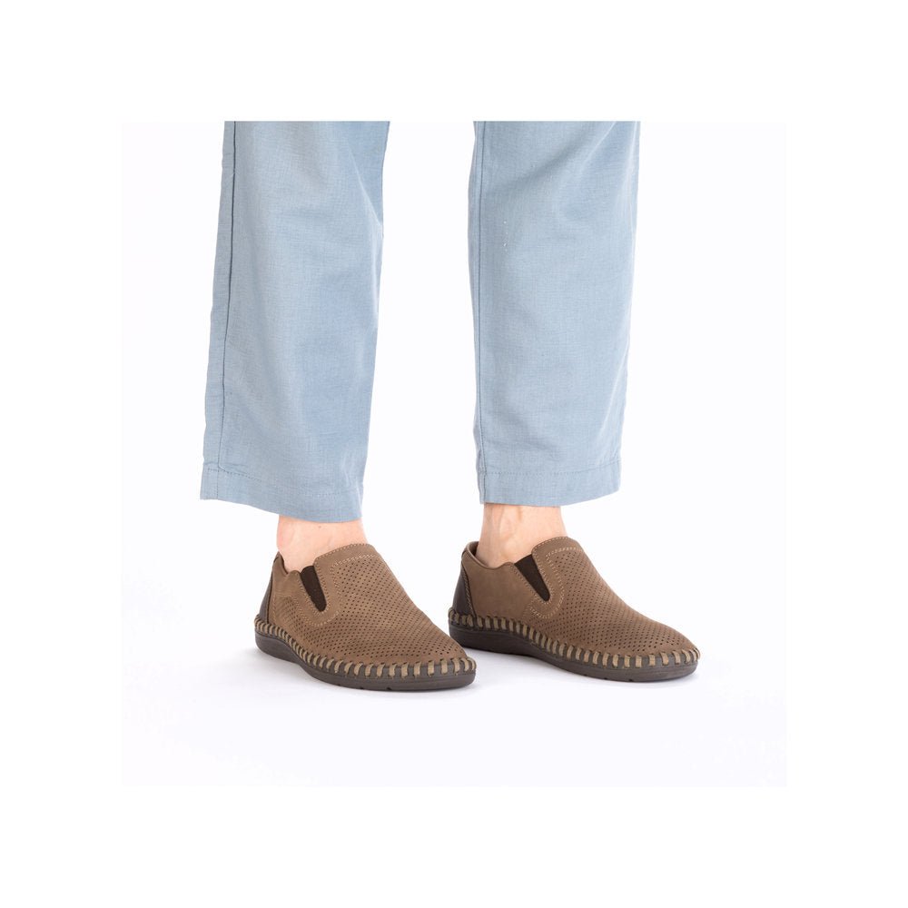 Pantofi Barbati Piele Naturala Rieker RIEK B2460 - Rieker - amely.ro