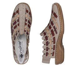 Pantofi Dama Piele Naturala Rieker RIEK 413V8 - Rieker - amely.ro