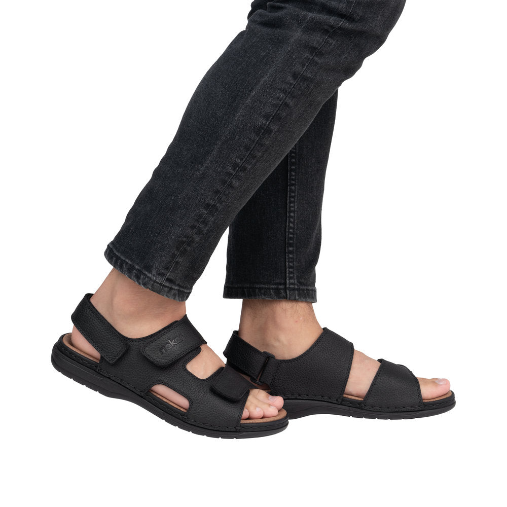 Sandale Barbati Piele Naturala Rieker RIEK 25558 - Rieker - amely.ro