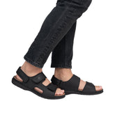 Sandale Barbati Piele Naturala Rieker RIEK 25558 - Rieker - amely.ro