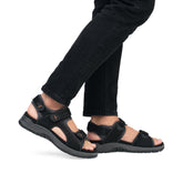 Sandale Barbati Piele Naturala Rieker RIEK 26951 - Rieker - amely.ro