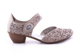 '-amely.ro-Rieker-Pantofi Dama Rieker Piele Naturala Riek 43786 /Bej