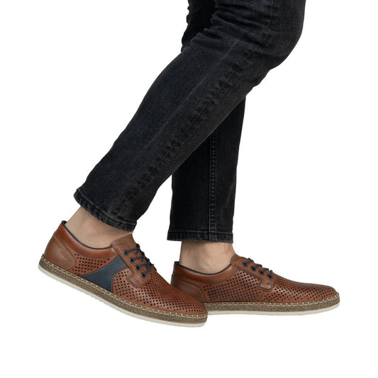 Pantofi Barbati Piele Naturala Rieker RIEK B5214