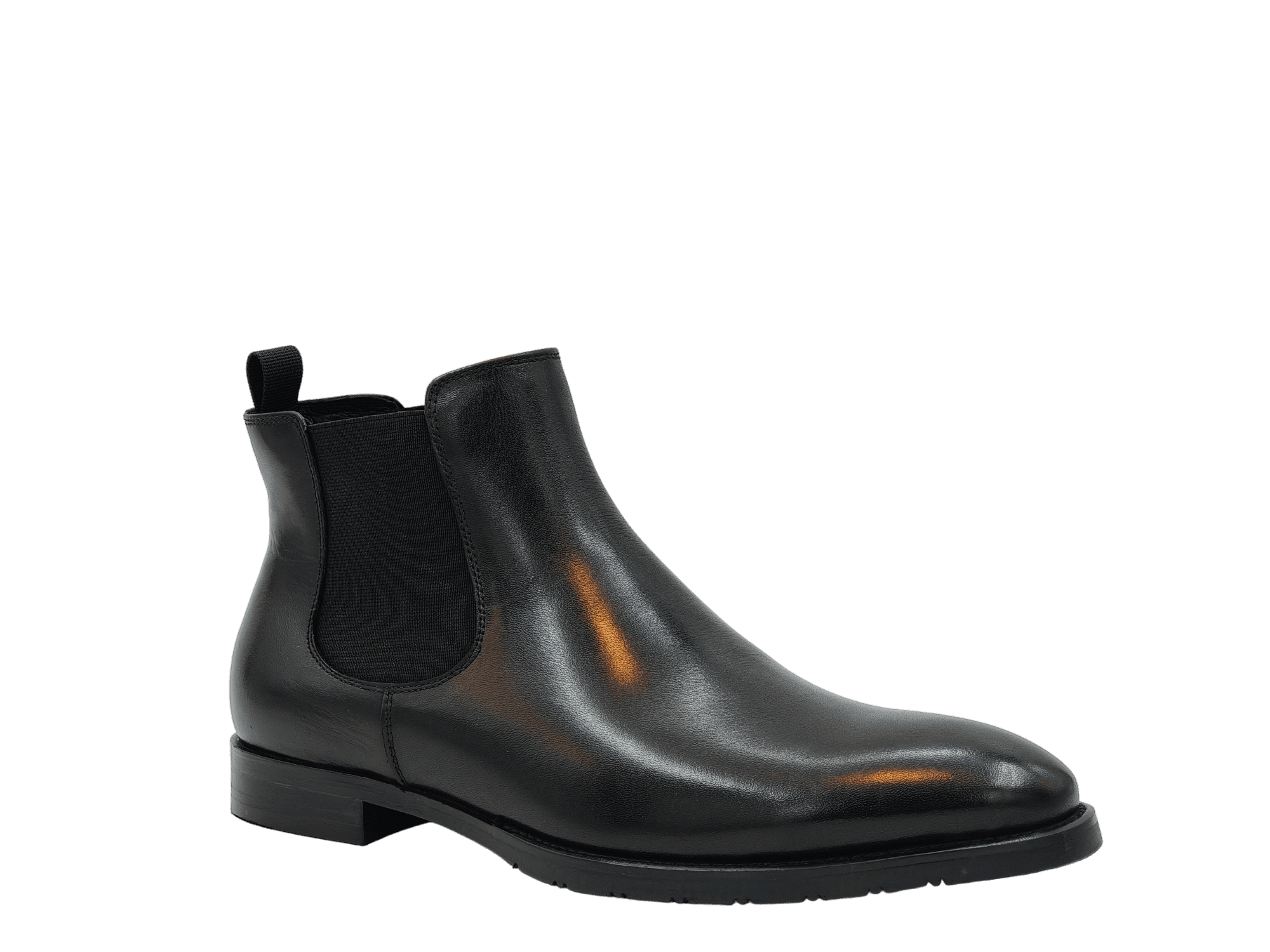 Ghete Barbati Elegante Piele Naturala Franky Piele Naturala Feni 155B-01 - Franky - amely.ro