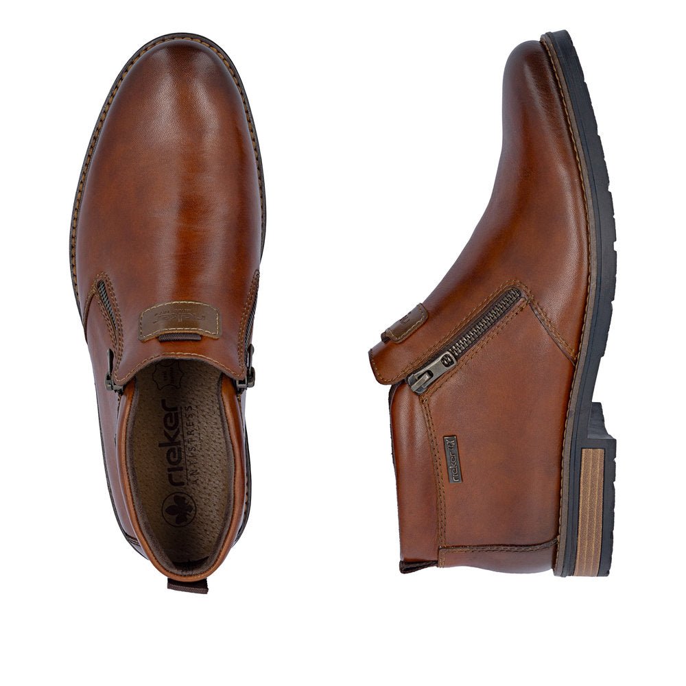 Ghete Barbati Piele Naturala Rieker RIEK 14656 - Rieker - pantofia.ro