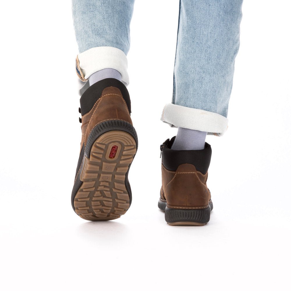 Ghete Barbati Piele Naturala Rieker RIEK B3331 - Rieker - pantofia.ro