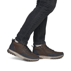 Ghete Barbati Piele Naturala Rieker RIEK B9303 - Rieker - pantofia.ro