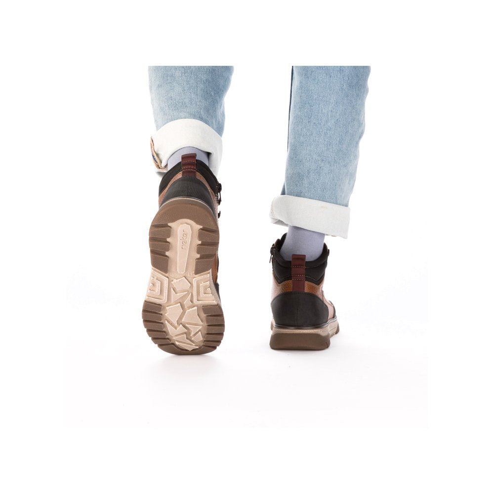 Ghete Barbati Piele Naturala Rieker RIEK B9310 - Rieker - pantofia.ro