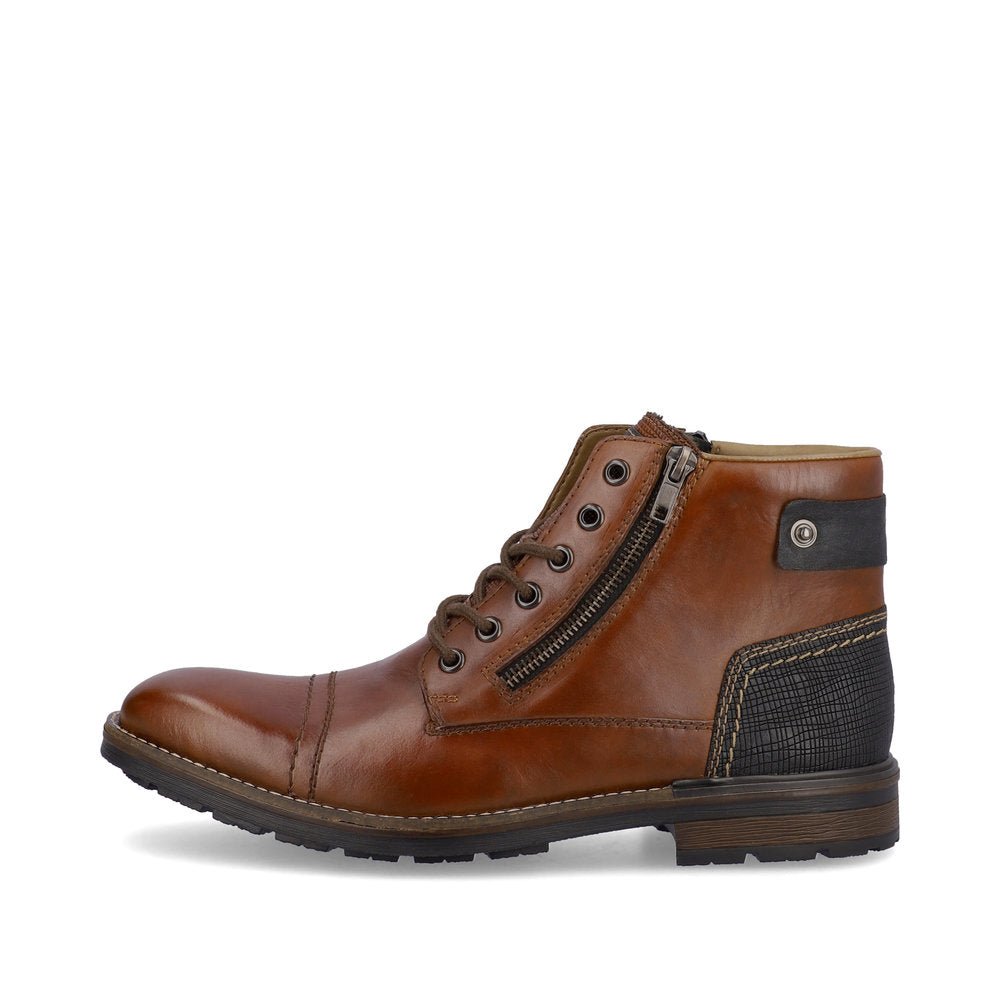 Ghete Barbati Piele Naturala Rieker RIEK F1340 - Rieker - pantofia.ro