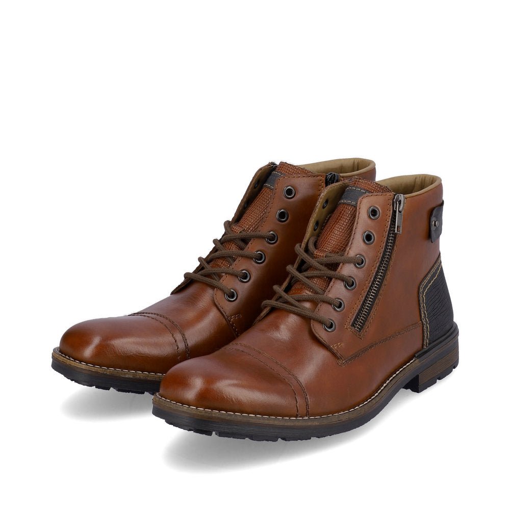 Ghete Barbati Piele Naturala Rieker RIEK F1340 - Rieker - pantofia.ro