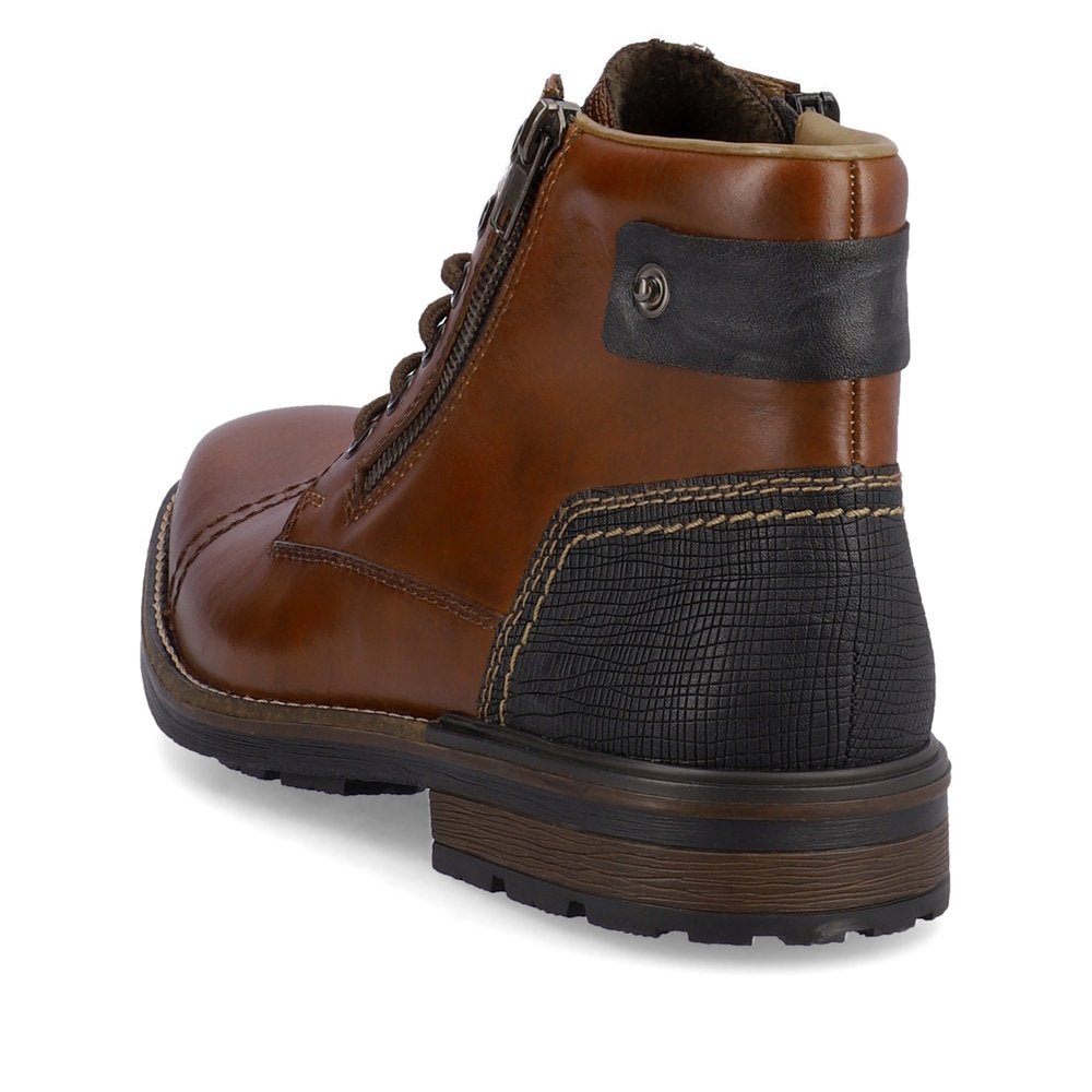 Ghete Barbati Piele Naturala Rieker RIEK F1340 - Rieker - pantofia.ro