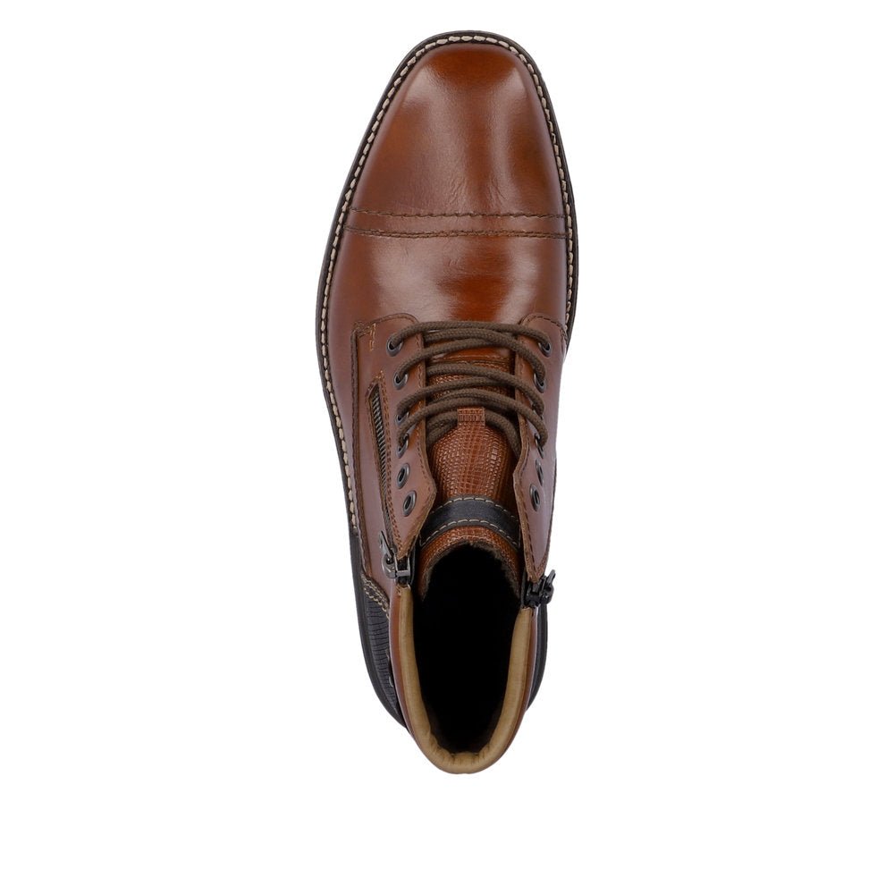 Ghete Barbati Piele Naturala Rieker RIEK F1340 - Rieker - pantofia.ro