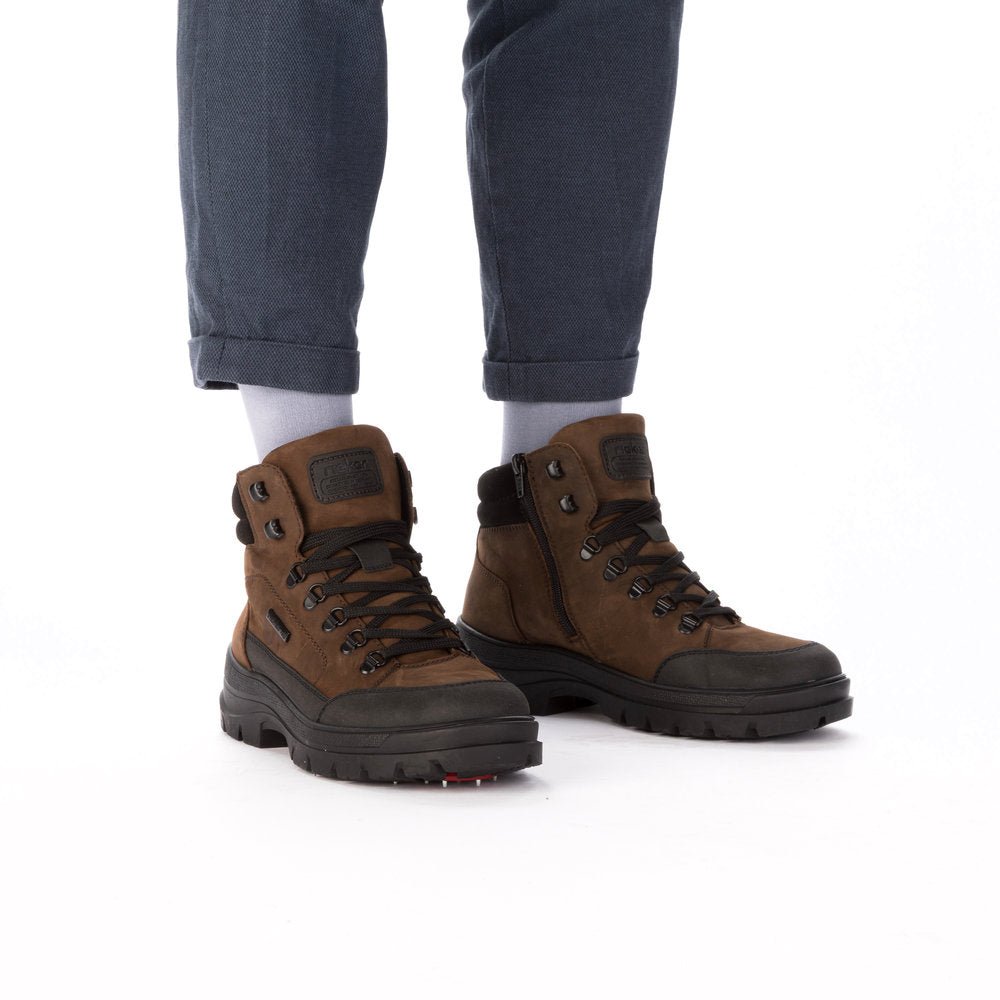 Ghete Barbati Piele Naturala Rieker RIEK F5411 - Rieker - pantofia.ro