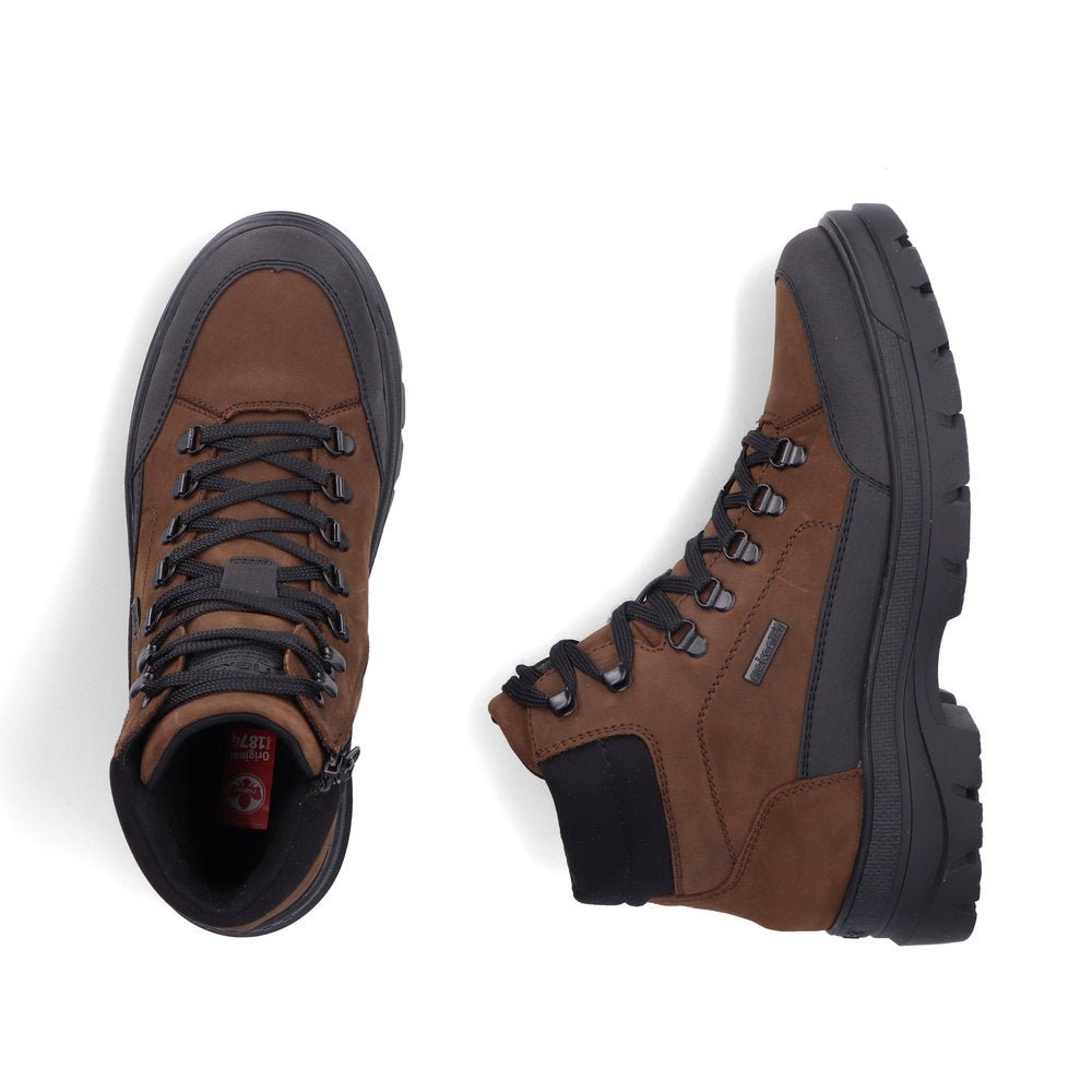 Ghete Barbati Piele Naturala Rieker RIEK F5411 - Rieker - pantofia.ro