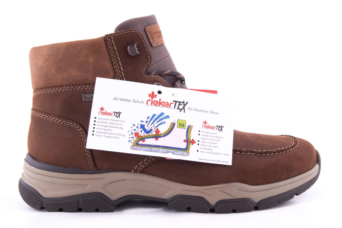 Ghete Barbati Rieker Piele Naturala Nabuk Riek 31240 /M - Rieker - amely.ro