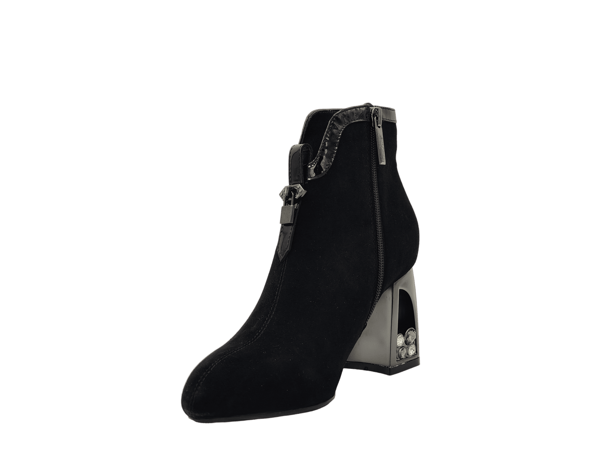 Ghete Dama Elegante Franky Piele Naturala Intoarsa Feni 9196-5B - Franky - amely.ro