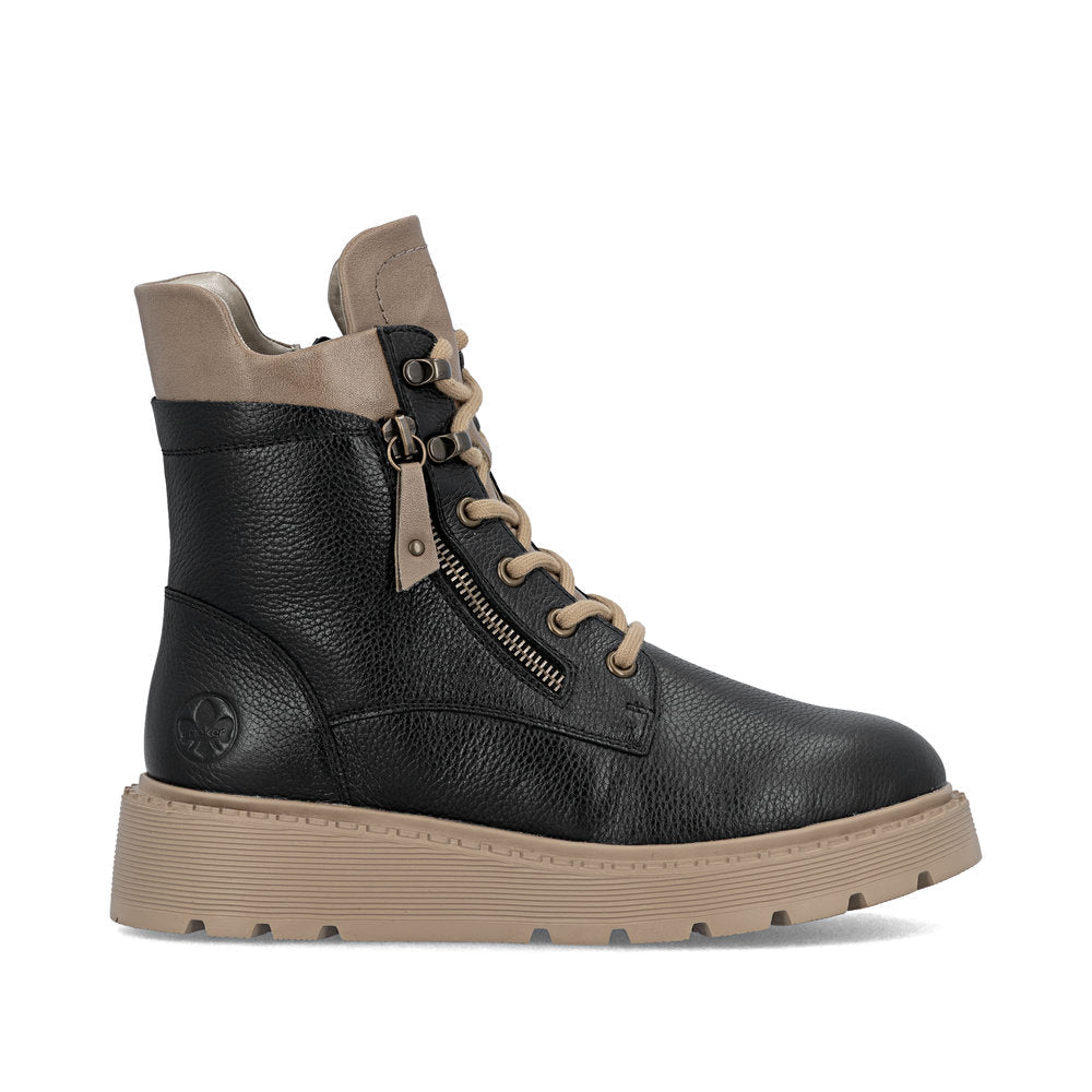 Ghete Dama Piele Naturala Rieker RIEK 70406 - Rieker - pantofia.ro