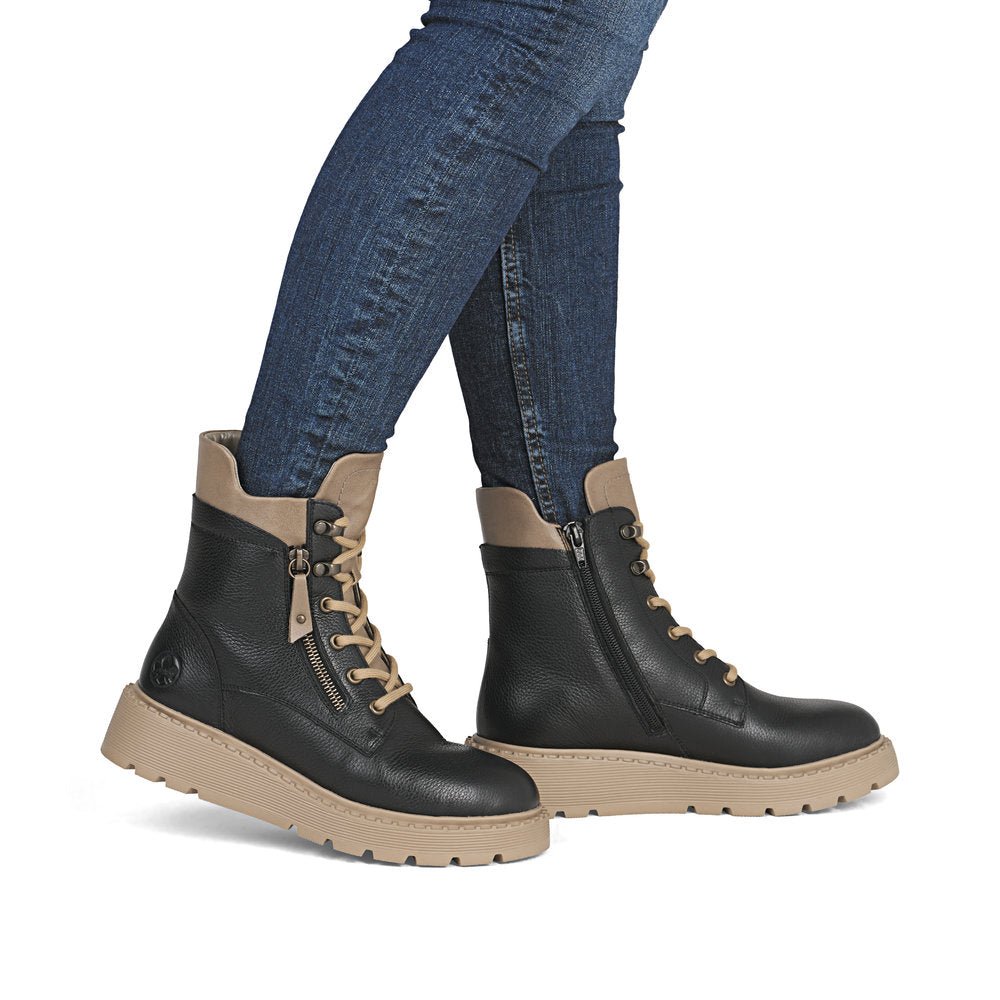 Ghete Dama Piele Naturala Rieker RIEK 70406 - Rieker - pantofia.ro