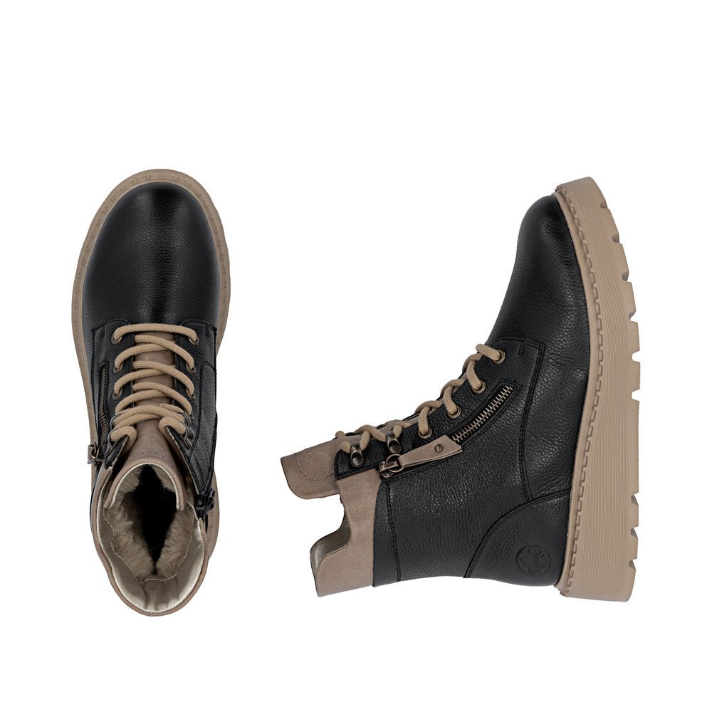 Ghete Dama Piele Naturala Rieker RIEK 70406 - Rieker - pantofia.ro