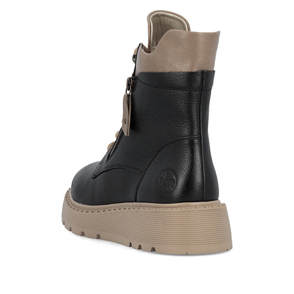 Ghete Dama Piele Naturala Rieker RIEK 70406 - Rieker - pantofia.ro