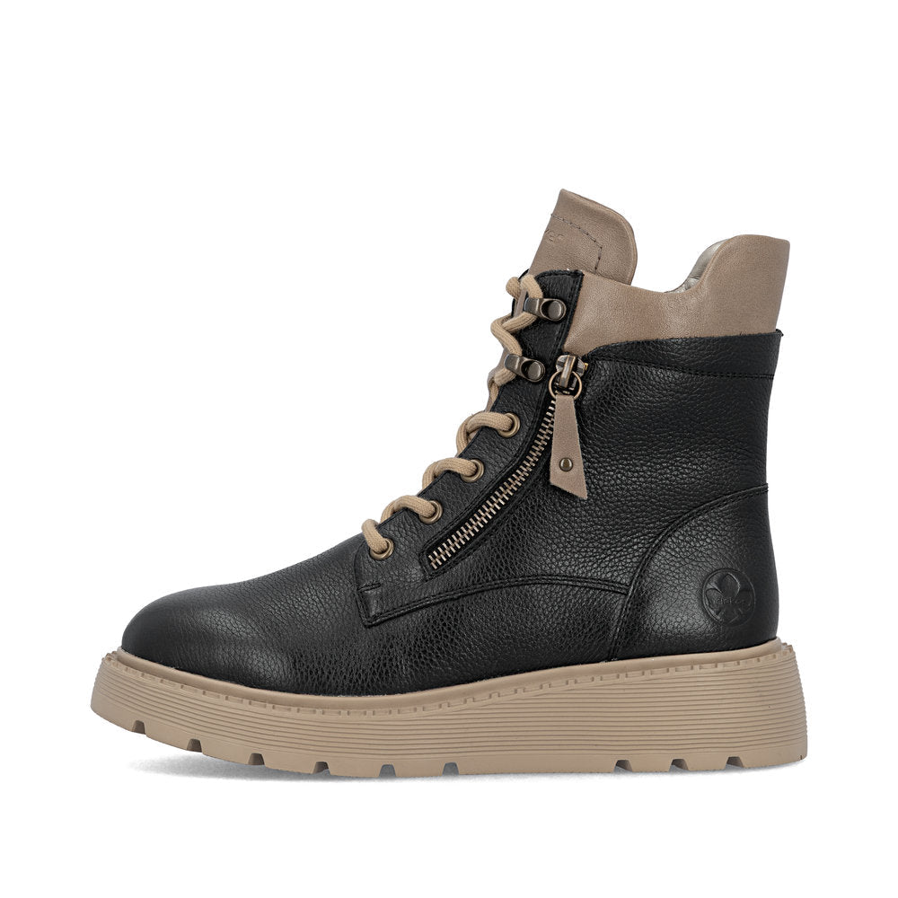 Ghete Dama Piele Naturala Rieker RIEK 70406 - Rieker - pantofia.ro