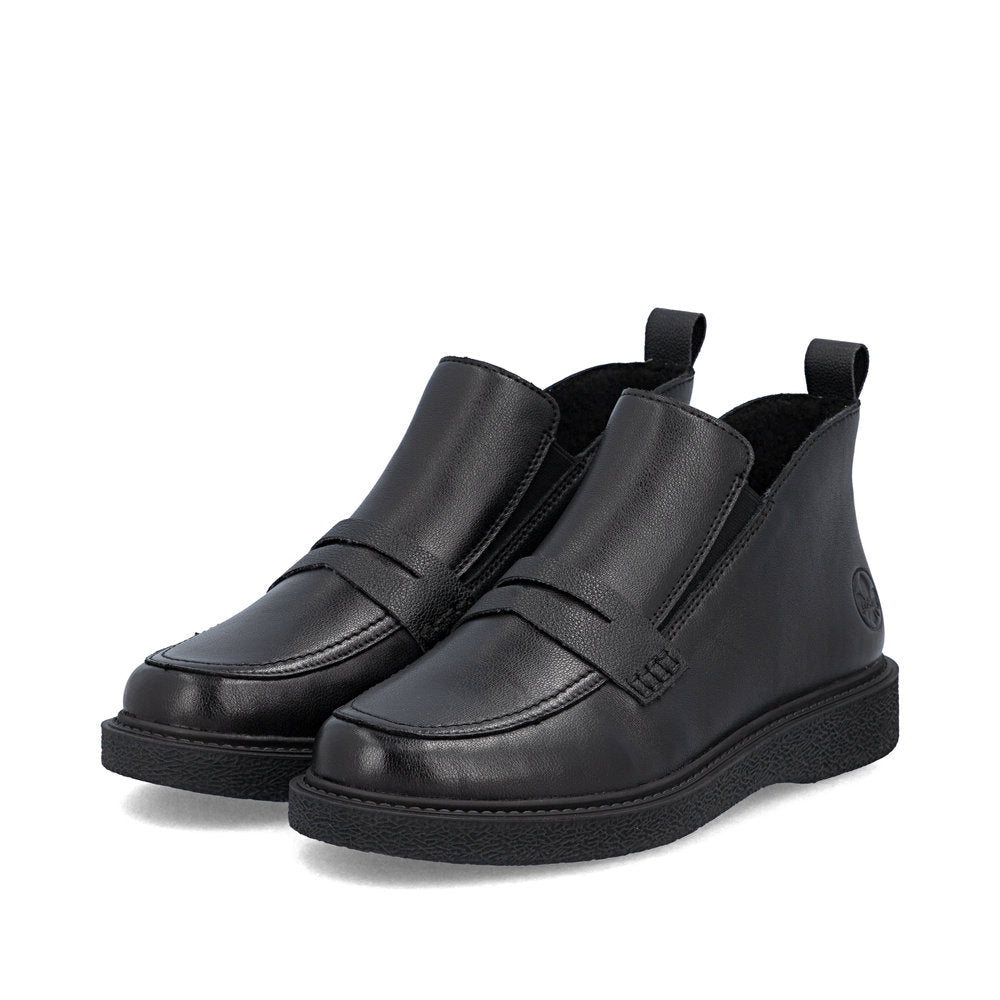 Ghete Dama Piele Naturala Rieker RIEK 71150 - Rieker - pantofia.ro