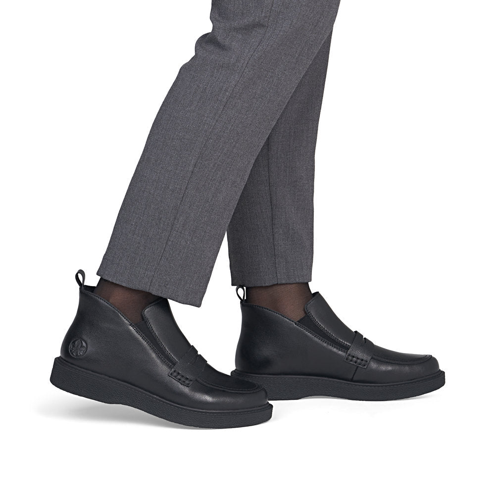 Ghete Dama Piele Naturala Rieker RIEK 71150 - Rieker - pantofia.ro