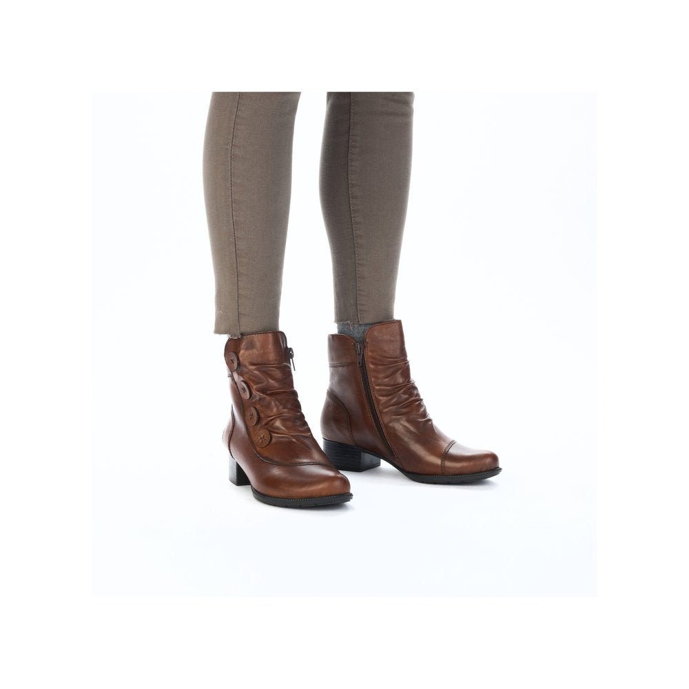 Ghete Dama Piele Naturala Rieker RIEK 78659 - Rieker - pantofia.ro