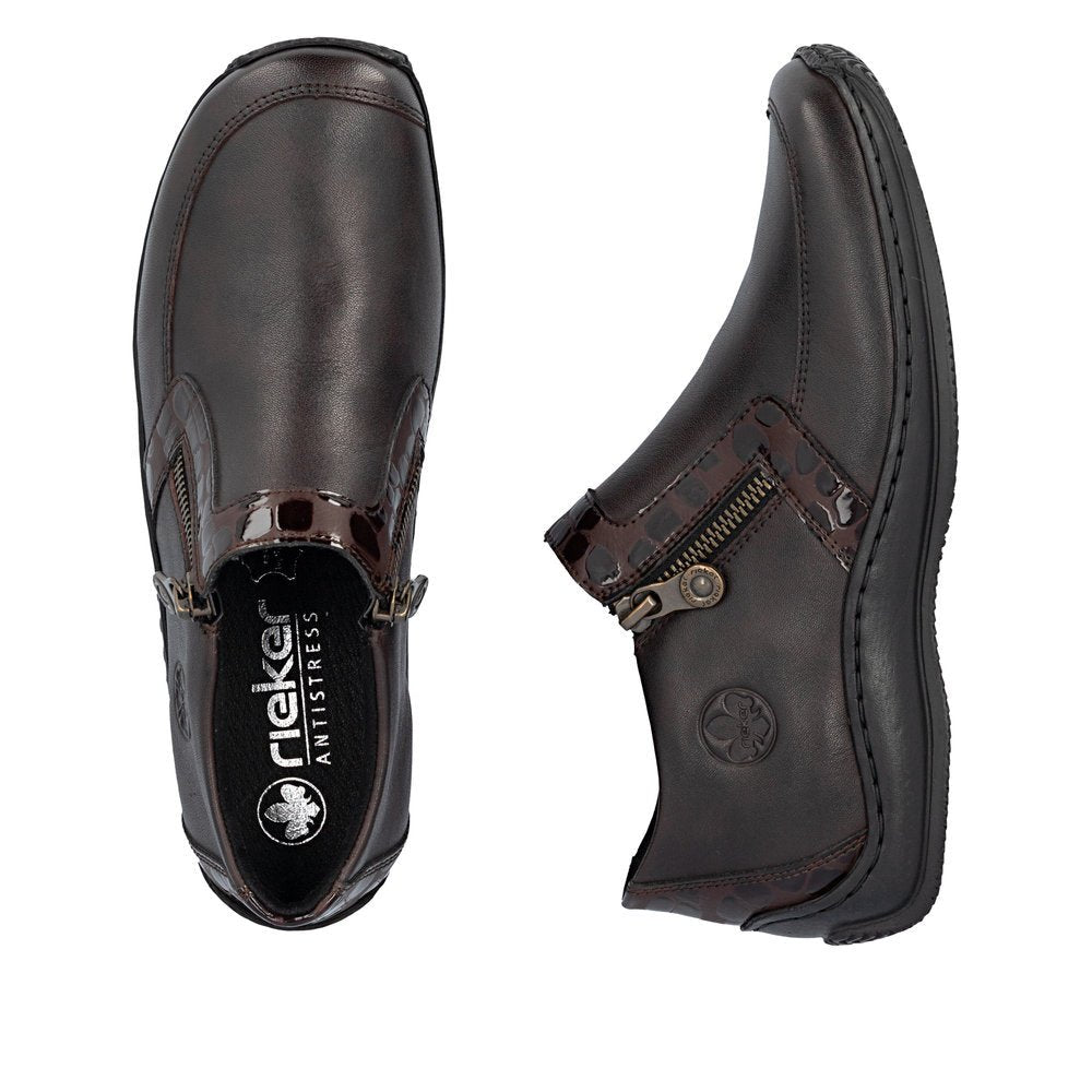 Ghete Dama Piele Naturala Rieker RIEK L1773 - Rieker - pantofia.ro