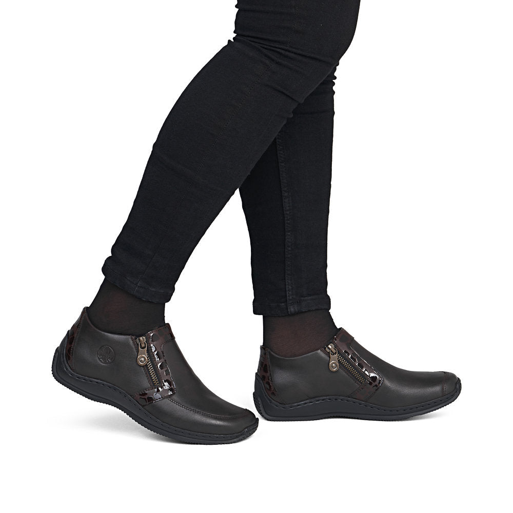 Ghete Dama Piele Naturala Rieker RIEK L1773 - Rieker - pantofia.ro