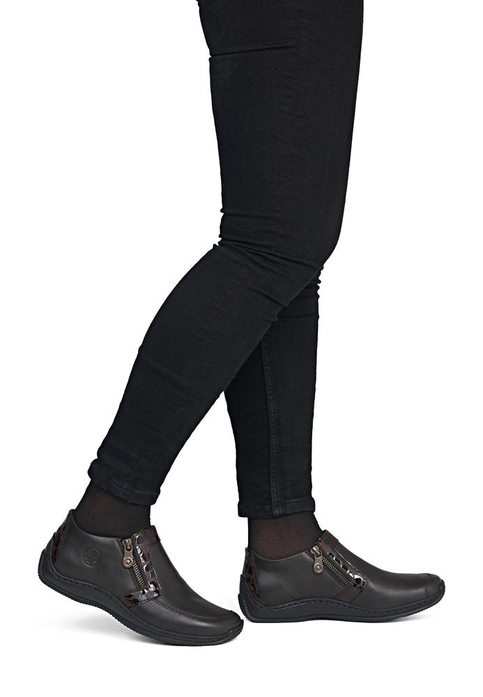 Ghete Dama Piele Naturala Rieker RIEK L1773 - Rieker - pantofia.ro