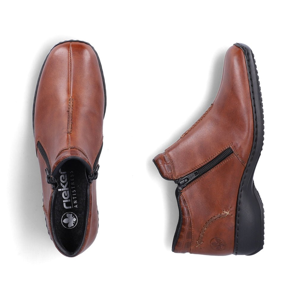 Ghete Dama Piele Naturala Rieker RIEK L3882 - Rieker - pantofia.ro