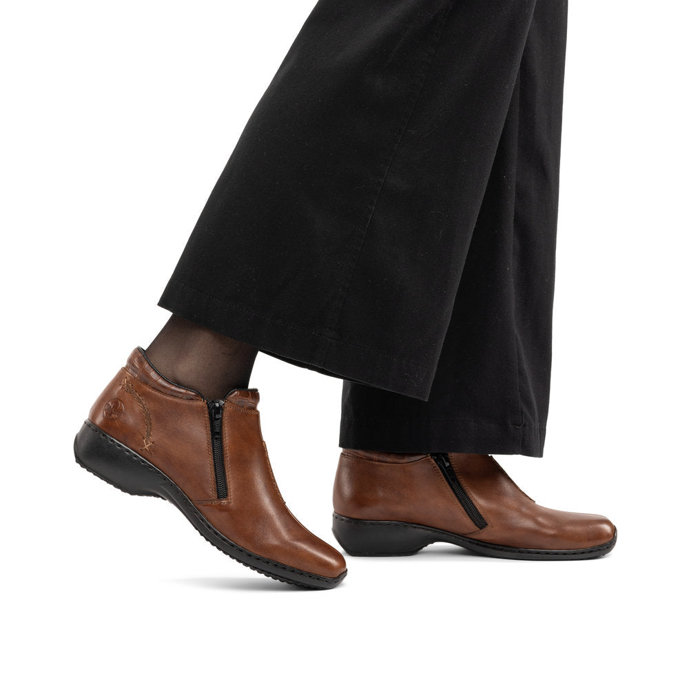 Ghete Dama Piele Naturala Rieker RIEK L3882 - Rieker - pantofia.ro