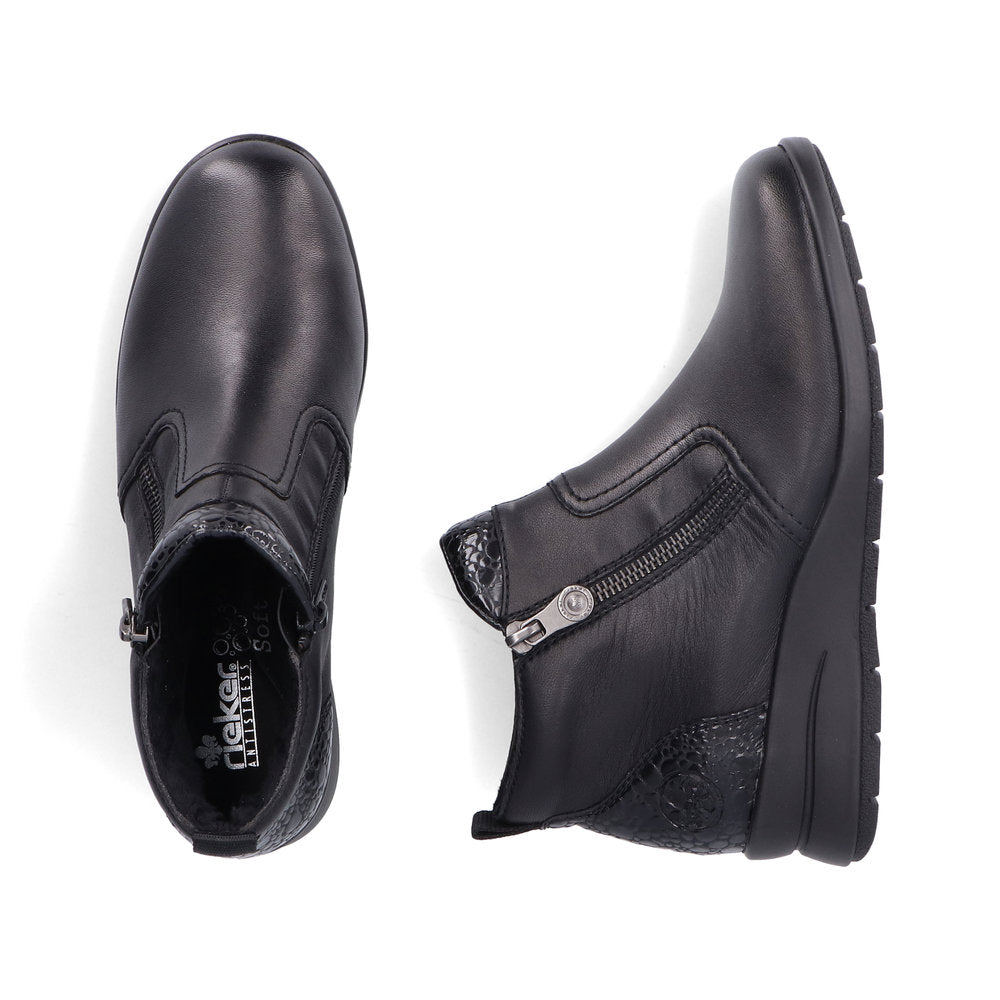 Ghete Dama Piele Naturala Rieker RIEK L4861 - Rieker - pantofia.ro