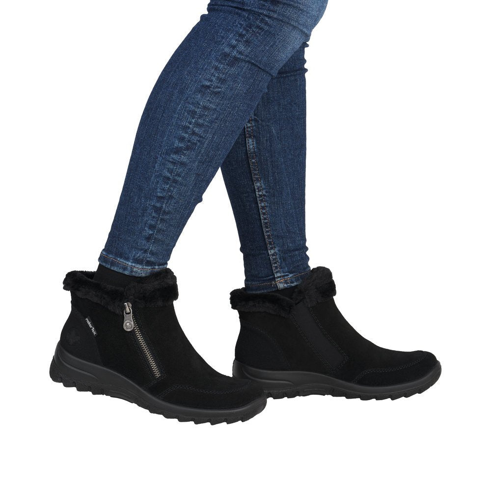 Ghete Dama Piele Naturala Rieker RIEK L7188 - Rieker - pantofia.ro