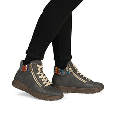 Ghete Dama Piele Naturala Rieker RIEK N1305 - Rieker - amely.ro