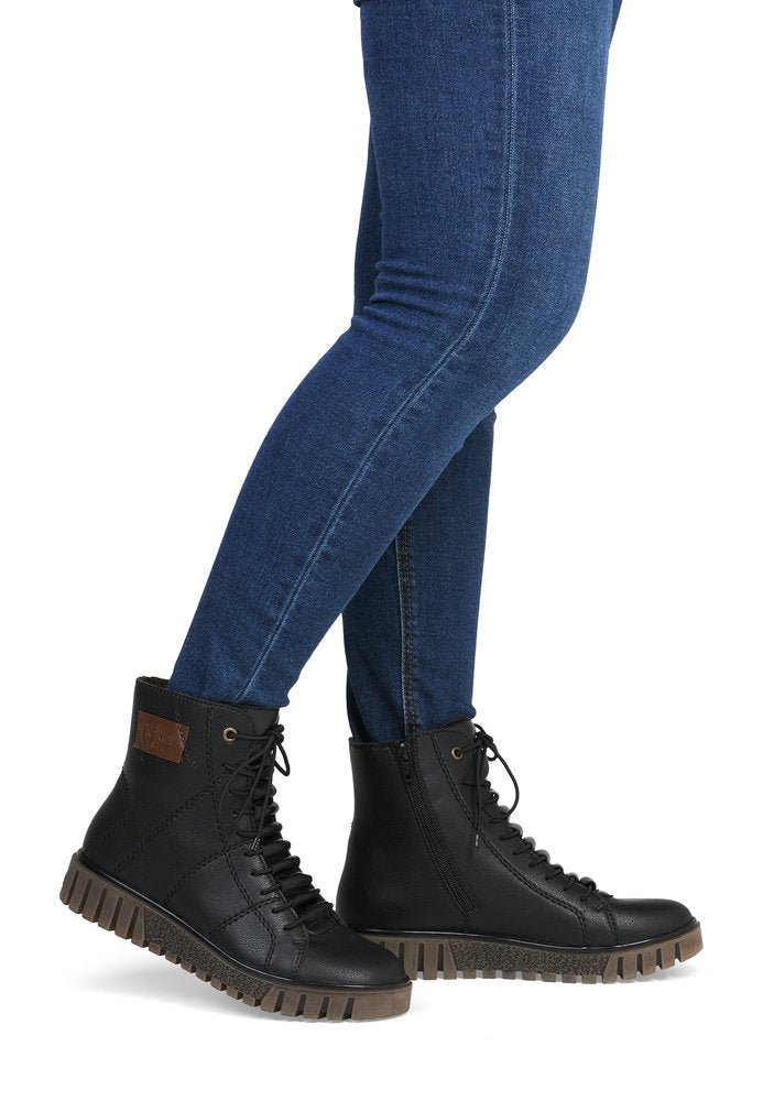 Ghete Dama Piele Naturala Rieker RIEK Y3421 - Rieker - pantofia.ro