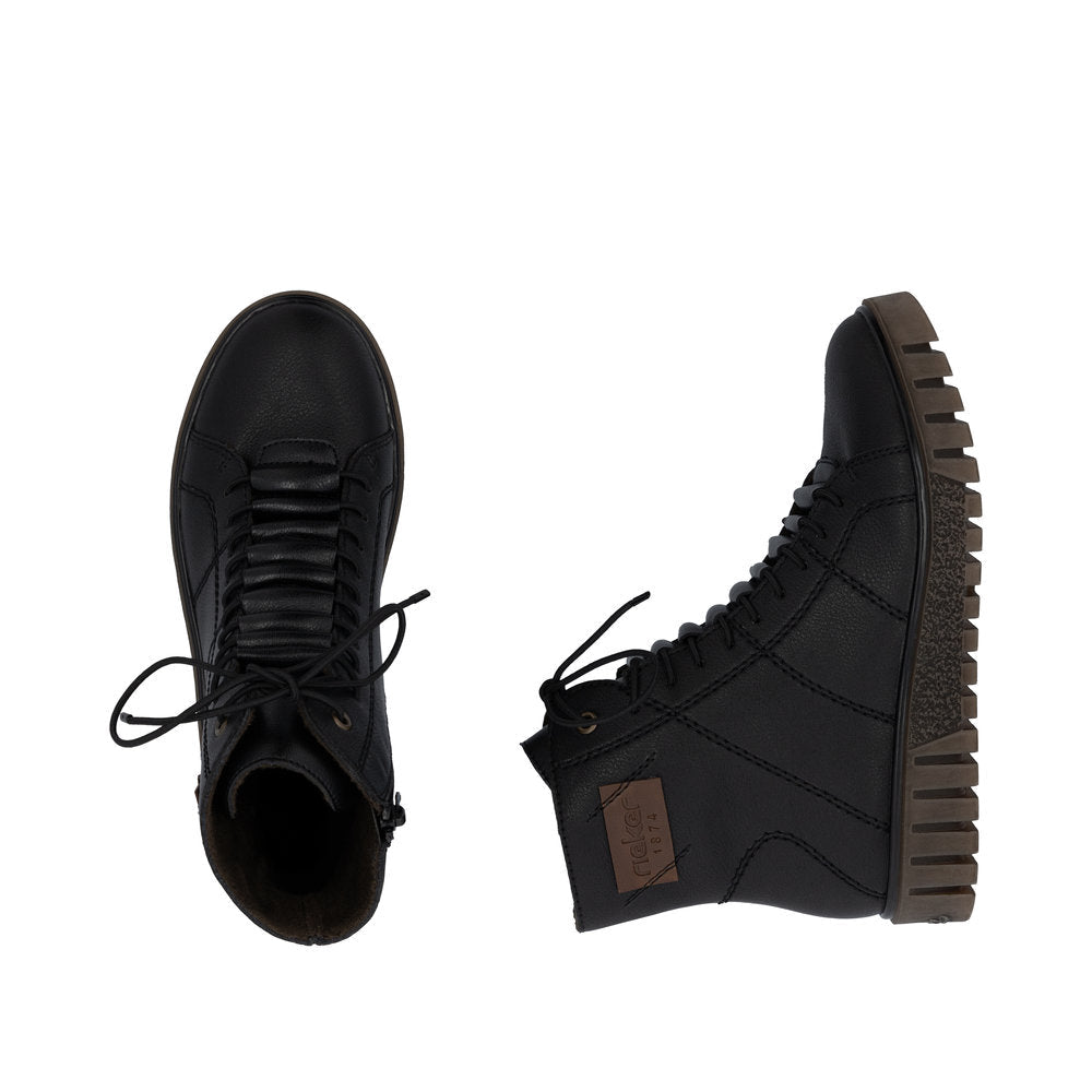 Ghete Dama Piele Naturala Rieker RIEK Y3421 - Rieker - pantofia.ro