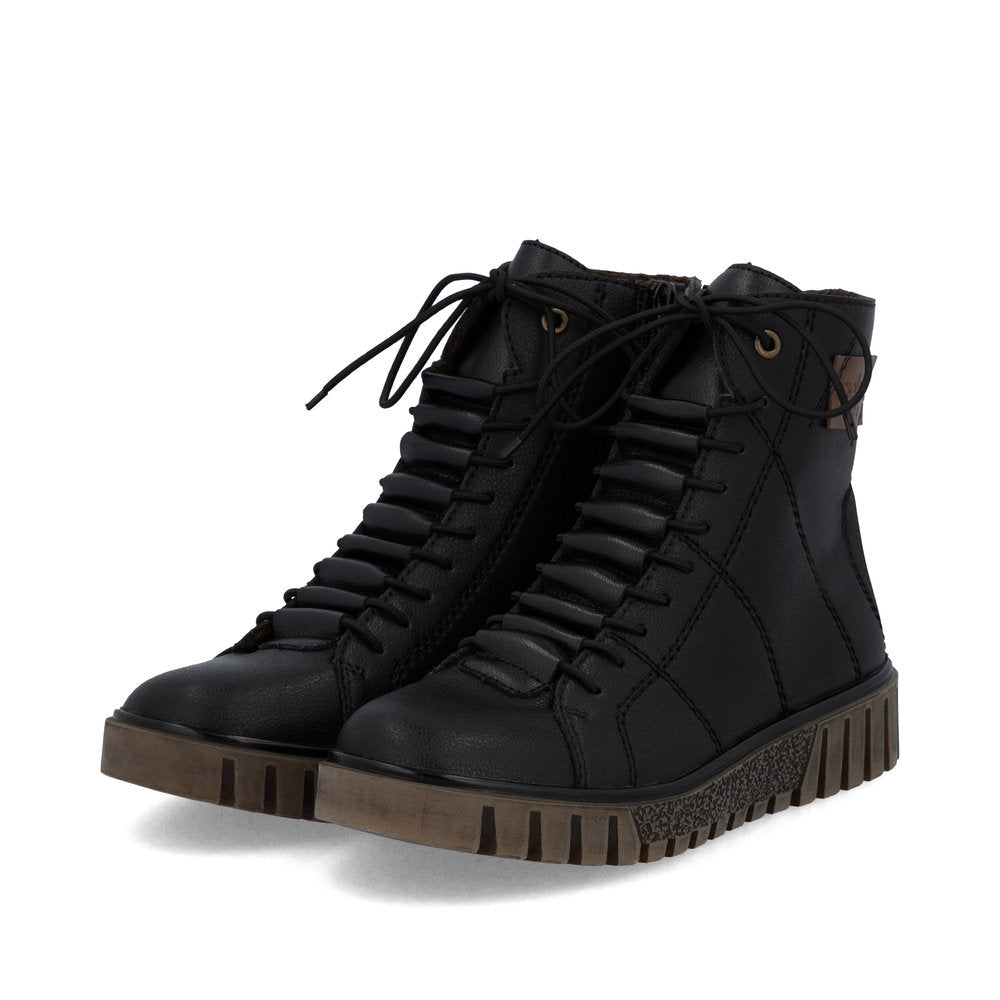 Ghete Dama Piele Naturala Rieker RIEK Y3421 - Rieker - pantofia.ro