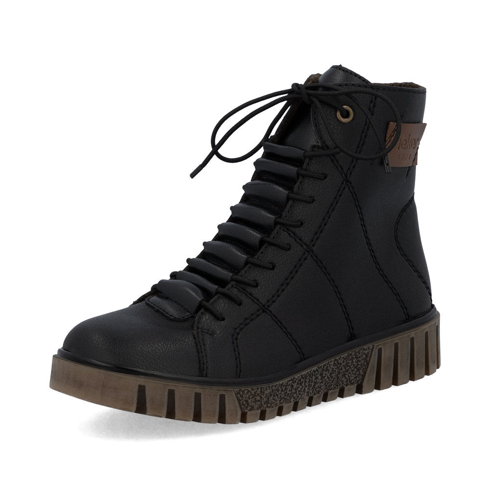 Ghete Dama Piele Naturala Rieker RIEK Y3421 - Rieker - pantofia.ro