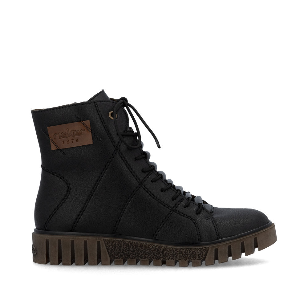 Ghete Dama Piele Naturala Rieker RIEK Y3421 - Rieker - pantofia.ro