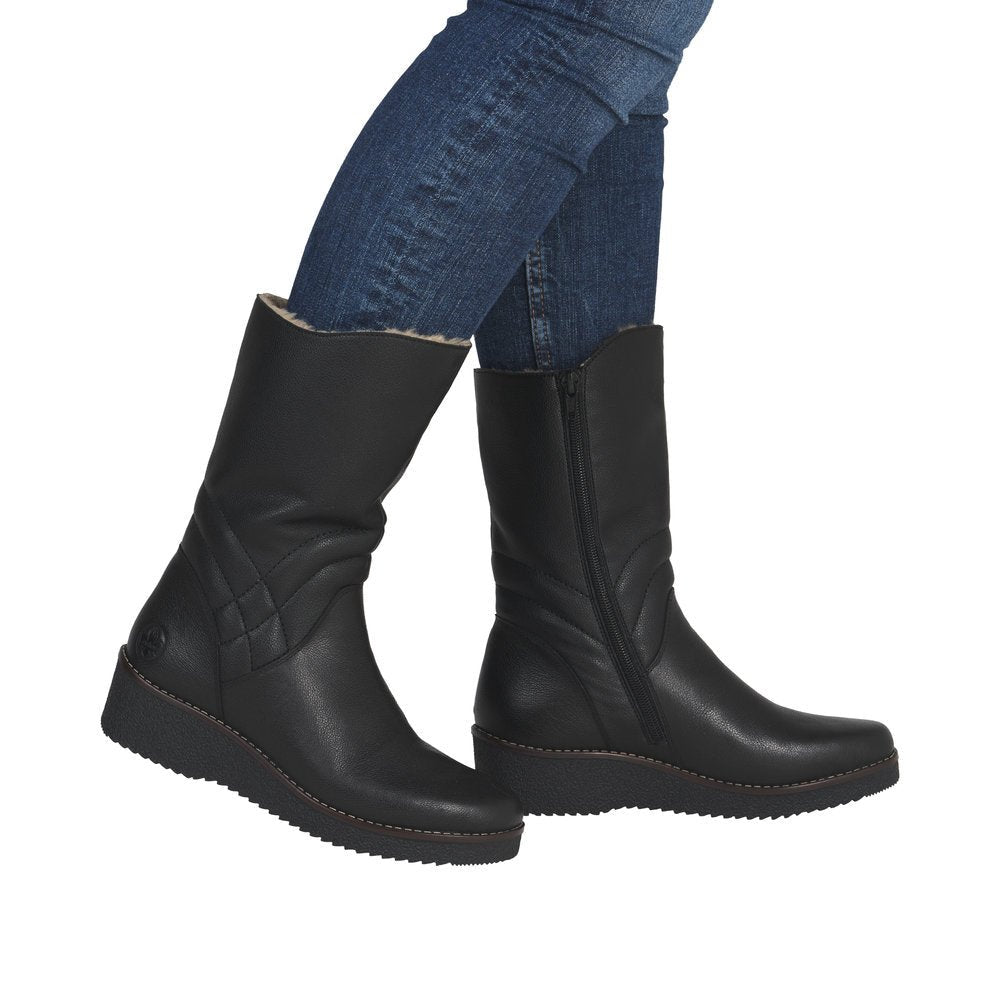 Ghete Dama Piele Naturala Rieker RIEK Y4656 - Rieker - amely.ro