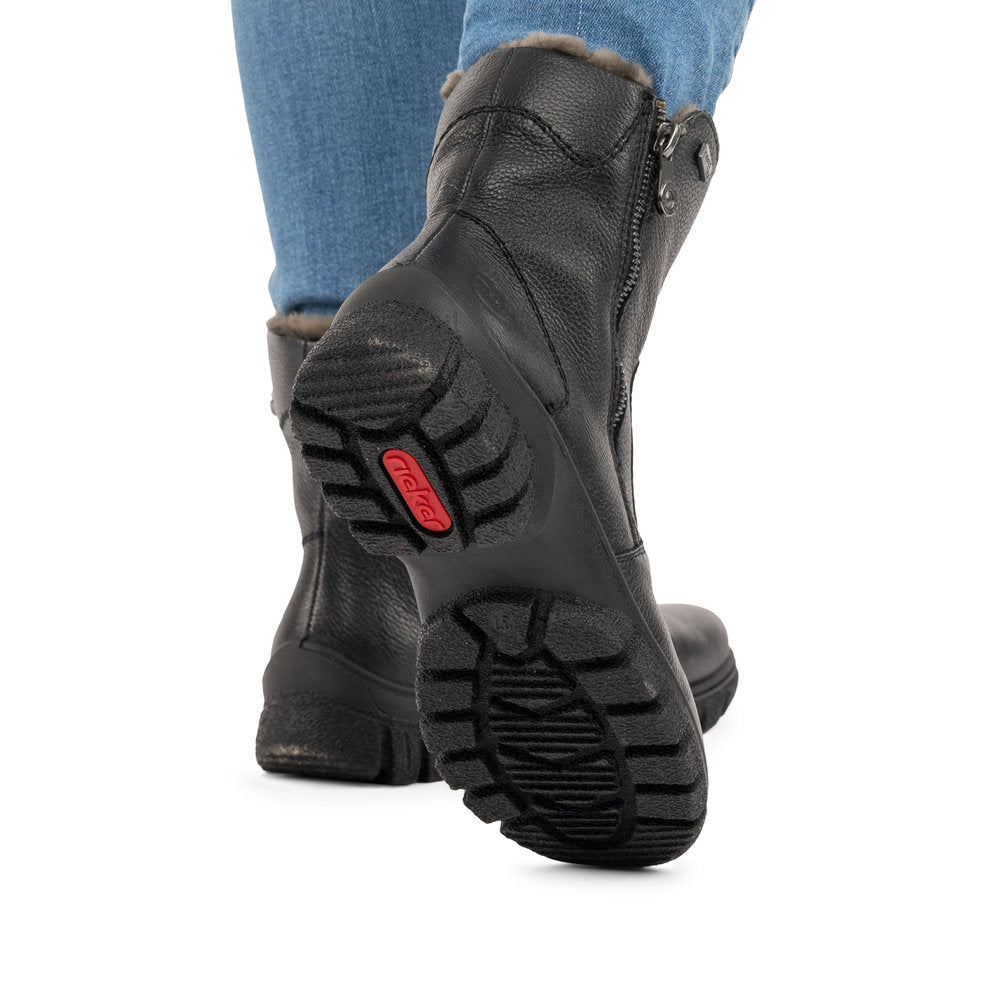 Ghete Dama Piele Naturala Rieker RIEK Z7263 - Rieker - pantofia.ro