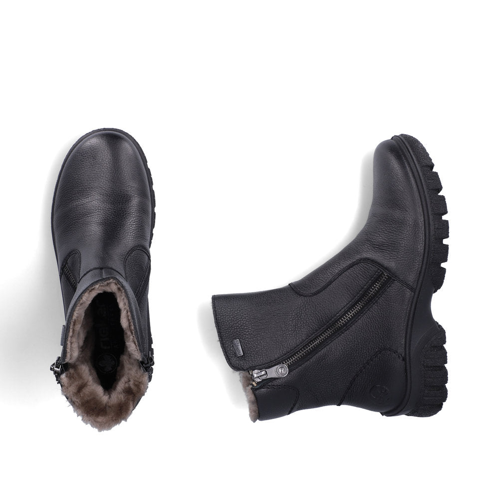 Ghete Dama Piele Naturala Rieker RIEK Z7263 - Rieker - pantofia.ro