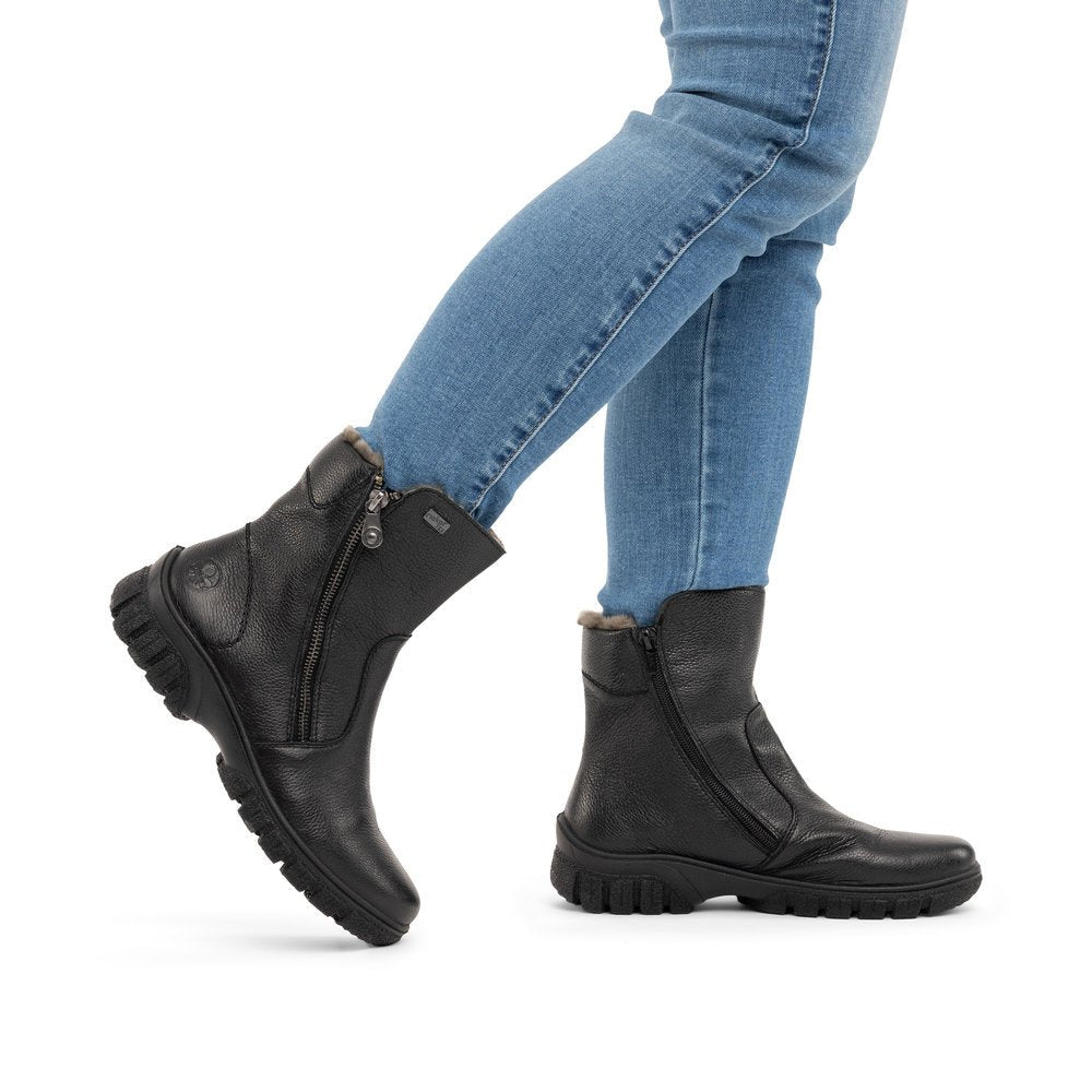 Ghete Dama Piele Naturala Rieker RIEK Z7263 - Rieker - pantofia.ro